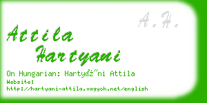 attila hartyani business card